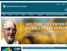 Tablet Screenshot of centerfortheperson.org